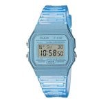 Montre Casio Collection F-91WS-2EF Femme Digital Bleu Etanche Chronographe Alarme