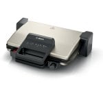 Griglia elettrica Bosch TCG3302 alluminio 2000W superficie ceramica 310x220mm apertura 180° Griglia elettrica Bosch TCG3302 alluminio 2000W superficie ceramica 310x220mm apertura 180°