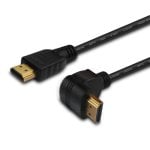 Cable HDMI Savio CL-04 1,5 m con conectores angulados 4K ARC Ethernet Cable HDMI Savio CL-04 1,5 m con conectores angulados 4K ARC Ethernet