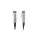 Cable HDMI Lanberg CA-HDMI-20FB-0200-BK 20 m 2.0 3D Negro/Plata