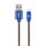 USB-Kabel Cablexpert CC-USB2J-AMCM-1M-BL 1m USB-A auf USB-C Blau