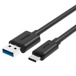 Cavo UNITEK Y-C474BK 1m USB A USB C 5 Gbit/s Nero