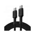 Cable USB C Green Cell KABGC29 2 m USB 2.0 Power Delivery 60 W Negro Cable USB C Green Cell KABGC29 2 m USB 2.0 Power Delivery 60 W Negro