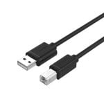 Cable USB Unitek Y-C420GBK 3 m USB 2.0 A Macho-B Macho Negro Cable USB Unitek Y-C420GBK 3 m USB 2.0 A Macho-B Macho Negro