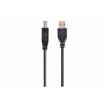 USB-Kabel Gembird USB2-AB-15 Goldbeschichtet 4,5m, A/B Male/Male, Schwarz USB-Kabel Gembird USB2-AB-15 Goldbeschichtet 4,5m, A/B Male/Male, Schwarz