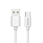Cable USB Savio CL-168 USB-A a USB-C 3 m Blanco Fast Charge
