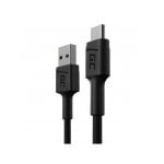Cable Green Cell KABGC25 USB A a USB C 0,3 m Negro Cable Green Cell KABGC25 USB A a USB C 0,3 m Negro