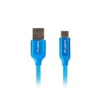 Cabo USB Lanberg CA-USBO-22CU-0005-BL 0,5 m USB A macho para USB C macho Azul Ouro