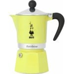 Caffettiera Moka Bialetti 6537 3 Tazze 0,13 L Alluminio Nero Giallo Caffettiera Moka Bialetti 6537 3 Tazze 0,13 L Alluminio Nero Giallo