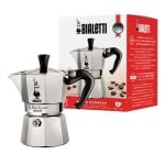 Caffettiera Moka Bialetti Moka Express 2 tazze alluminio nero Caffettiera Moka Bialetti Moka Express 2 tazze alluminio nero