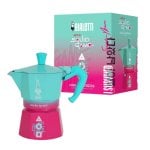 Caffettiera Moka Bialetti Squid Game Moka Express 3 tazze manico termoplastico Caffettiera Moka Bialetti Squid Game Moka Express 3 tazze manico termoplastico