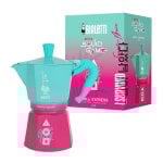 Caffettiera Moka Italiana Bialetti 0005393 6 Tazze Alluminio Blu Rosa Termoplastica Caffettiera Moka Italiana Bialetti 0005393 6 Tazze Alluminio Blu Rosa Termoplastica