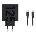 Carregador Motorola TurboPower 125W Duo 2xUSB-C GaN Preto 2m