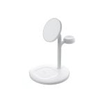 Chargeur sans fil voiture Green Cell MSST-GC-3IN1-W MagSafe triple charge blanc Chargeur sans fil voiture Green Cell MSST-GC-3IN1-W MagSafe triple charge blanc