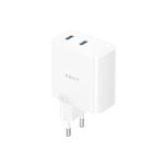 Cargador Havit UC45 GaN 45W Blanco 2x USB-C PPS Carga Rápida Cargador Havit UC45 GaN 45W Blanco 2x USB-C PPS Carga Rápida