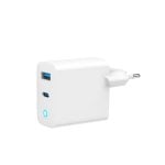 Carregador Gembird TA-UC-PDQC45L-W-01 2 Portas USB 45W Quick Charge Branco Carregador Gembird TA-UC-PDQC45L-W-01 2 Portas USB 45W Quick Charge Branco