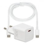 Carregador iBox C-38CW USB Tipo C 30W Quick Charge Branco Carregador iBox C-38CW USB Tipo C 30W Quick Charge Branco