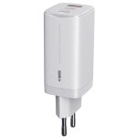 Carregador iBox ILUC65W 65W 2x USB-C 1x USB-A Carregamento Rápido Branco Carregador iBox ILUC65W 65W 2x USB-C 1x USB-A Carregamento Rápido Branco