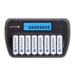 Carregador de Pilhas Everactive NC-800 AA NiMH Ecrã LCD Preto 8 Unidades Carregador de Pilhas Everactive NC-800 AA NiMH Ecrã LCD Preto 8 Unidades