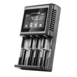 Carregador Everactive UC-4000 Multi-químico 12V 3A Ecrã AA AAA Preto Carregador Everactive UC-4000 Multi-químico 12V 3A Ecrã AA AAA Preto
