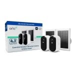 Câmara IP ARLO Essential 2 2K Visão Noturna Exterior Painel Solar Áudio Bidireccional