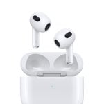 Ecouteurs Apple AirPods (3rd generation) intra-auriculaires sans fil Bluetooth pour appels et musique résistants à l'eau blancs Ecouteurs Apple AirPods (3rd generation) intra-auriculaires sans fil Bluetooth pour appels et musique résistants à l'eau blancs
