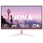 Monitor Arozzi Nova 32" QHD 180Hz IPS 1ms Altoparlanti Rosa Adaptive Sync
