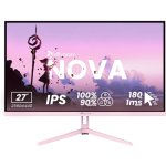 Monitor Arozzi Nova 27 27" Quad HD 180Hz IPS Tempo de Resposta 1ms Altifalantes Rosa