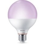 Lâmpada Inteligente Philips G95 E27 Wi-Fi/Bluetooth RGB Regulável 11W 1055lm Lâmpada Inteligente Philips G95 E27 Wi-Fi/Bluetooth RGB Regulável 11W 1055lm