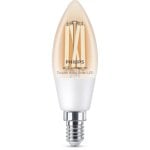Lâmpada Inteligente Philips C35 E14 Filamento Transparente LED 4,9W Regulável Lâmpada Inteligente Philips C35 E14 Filamento Transparente LED 4,9W Regulável