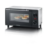 Backofen elektrisch Severin TO 2052 9 Liter Schwarz mit Grillfunktion und Timer