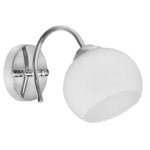 Applique Activejet IRMA singolo E27 interno metallo nickel IP20 argento Applique Activejet IRMA singolo E27 interno metallo nickel IP20 argento
