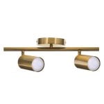 Lampada da soffitto Activejet SPECTRA doppia oro cilindro GU10 IP20 Lampada da soffitto Activejet SPECTRA doppia oro cilindro GU10 IP20
