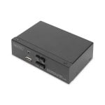 Conmutador KVM Digitus 2 Puertos HDMI 4K USB Audio Carcasa Metálica