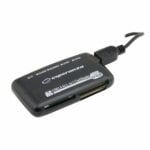 Lecteur de cartes Esperanza EA117 USB 2.0 noir miniSD SDHC SDXC câble intégré Lecteur de cartes Esperanza EA117 USB 2.0 noir miniSD SDHC SDXC câble intégré