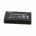 Lecteur de cartes Esperanza EA119 USB 2.0 CompactFlash SDHC SDXC Noir Lecteur de cartes Esperanza EA119 USB 2.0 CompactFlash SDHC SDXC Noir