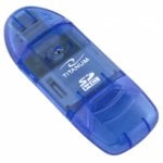 Lecteur de cartes Titanium TA101B USB 2.0 480Mbit/s multicartes Bleu Lecteur de cartes Titanium TA101B USB 2.0 480Mbit/s multicartes Bleu