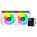 Flüssigkeitskühlung Mars Gaming ML-LCDPRO240 240mm 2 Lüfter ARGB Weiß