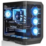 PC Gehäuse darkFlash DY570 Black Full Tower Glas ARGB 4x Lüfter PWM PC Gehäuse darkFlash DY570 Black Full Tower Glas ARGB 4x Lüfter PWM