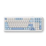 Teclado MCHOSE K99 Layout US sem fios RGB Sky Blue 98 com numpad
