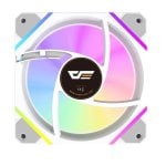 Ventilador suplementario darkFlash DM12 White PRO 120mm 1800RPM ARGB PWM avanzado