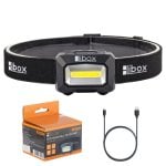 Stirnlampe Libox LB0107 Schwarz LED 3W USB-Li-Ion 1200mAh stoßfest Stirnlampe Libox LB0107 Schwarz LED 3W USB-Li-Ion 1200mAh stoßfest