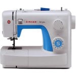 Máquina de Costura SINGER 3221 Automática Azul Branco 21 Pontos Braço Livre Máquina de Costura SINGER 3221 Automática Azul Branco 21 Pontos Braço Livre
