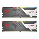 Memória RAM Patriot Viper Venom 32GB 2x16GB DDR5 6000MHz ECC XMP RGB Preto Branco Memória RAM Patriot Viper Venom 32GB 2x16GB DDR5 6000MHz ECC XMP RGB Preto Branco