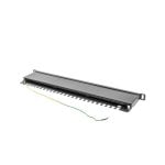 Patch Panel Lanberg PPS5-0024-B 24 Puertos Rack 0.5U Cat5e Metal Negro