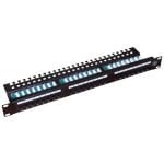 Patch Panel Roline Alantec PK013 24 Puertos Gigabit Ethernet Cat5e 1U Negro
