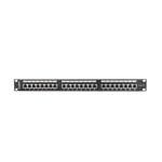 Patch Panel Lanberg PPS6-1024-B 24 Puertos RJ-45 Cat6 1U Negro Metal