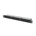 Patch panel Lanberg PPU5-1048-B 48 puertos RJ-45 Cat5e rack 1U negro