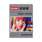 Papel fotográfico Activejet AP4-125M100 mate A4 125 g/m² 100 folhas Papel fotográfico Activejet AP4-125M100 mate A4 125 g/m² 100 folhas