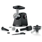 Hachoir viande Bosch MFWS430B 1900W Noir Argent 2,5kg/min plastique Hachoir viande Bosch MFWS430B 1900W Noir Argent 2,5kg/min plastique